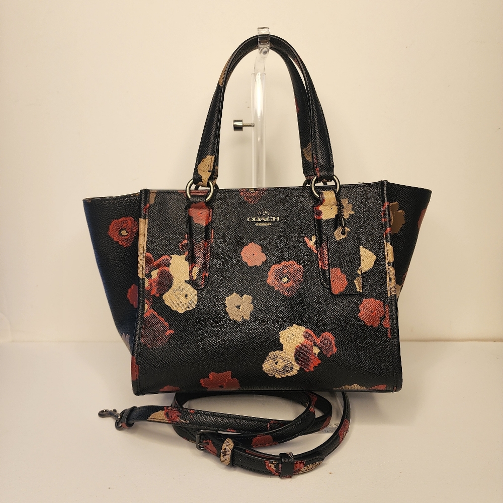 Coach Carryall in Floral Print Leather